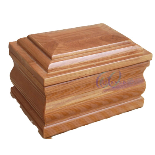 Urn - Solid Oak with black Velvet interior